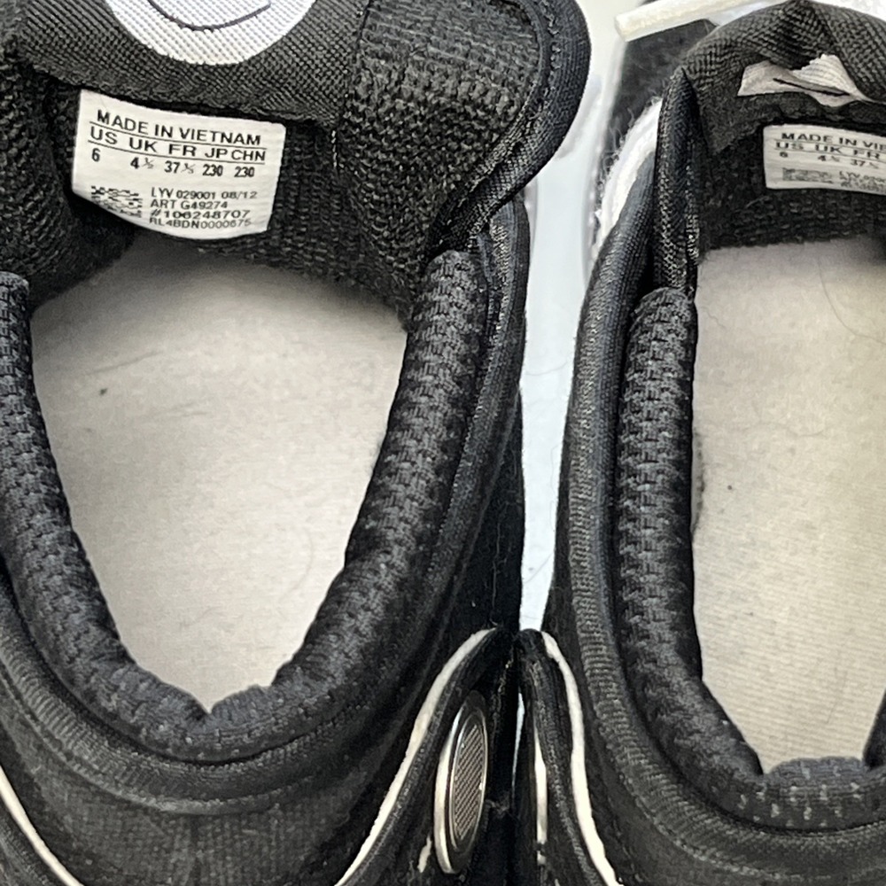 Adidas Vanity Vulc Sneakers Womens Size 6 Black Trefoil Retro Mid Top Shoes - Picture 6 of 9